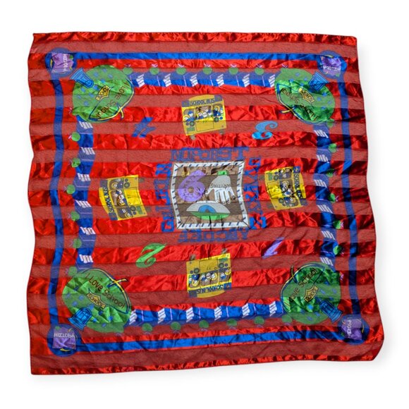 Apexx Collection Corp Square Multicolor School/Teacher Scarf 40" x 40" - Picture 1 of 9